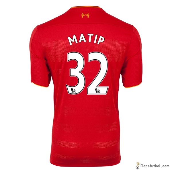 Camiseta Liverpool Replica Primera Ropa Matip 2016/17 Rojo